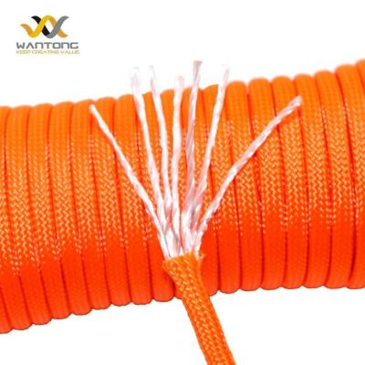 China Camping Activity 550 50ft Parachute Cord, Polyester 7 Strand Inner Core Parachute Cord, Outside Survival Gear for Camping and Hiking for sale