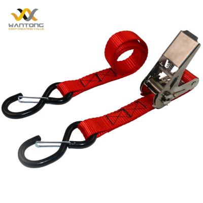 China Cargo Control 25mm Motorcycle Ratchet Tie Down Tie Down Cargo Straps Ratchet Tie Down for sale