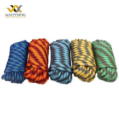 China hot sale pp 1/2inch 50ft multi color diamond braid rope WT72455 for sale