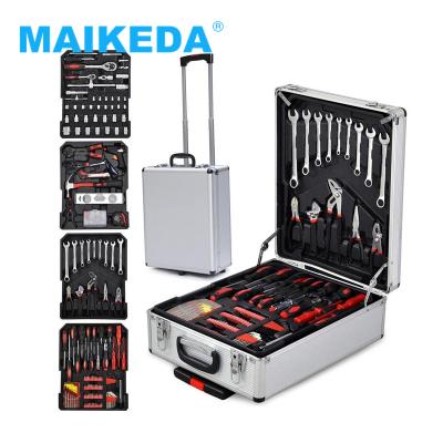 China Auto Repair and Maintenance 399 Pcs Professional Ferramentas Hardware Tools Socket Set Mechanic Car Repair Tool Box Kit with Aluminum Case for sale