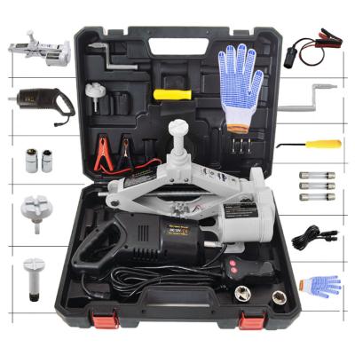 China 2021 Hot New Car Repair 12v Electric Jack Floor Lift Jack Set For Car Repair Kits for sale