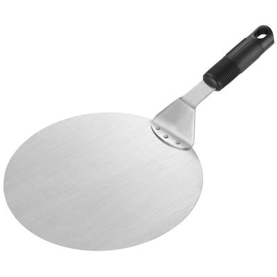 China 430 Popular Amazon 430 Stainless Steel Kitchen Baking Tools 10 Inch Pizza Shovel With PVC Handle for sale