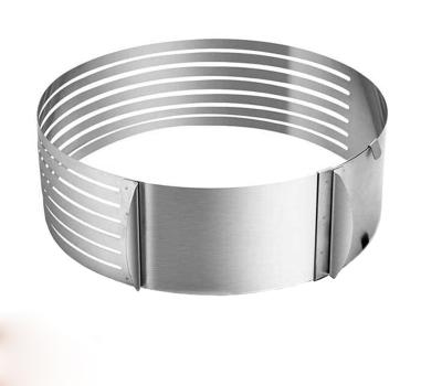 China Factory Price Viable High Quality Adjustable Cake Rings Stainless Steel 7-Layer Cake Slicing Accessories for sale