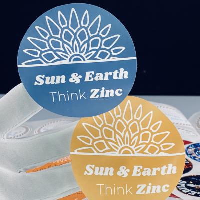 China New Arrival Vinyl Custom Self Adhesive Round Stickers Waterproof Waterproof Circle Labels For Packaging Containers for sale