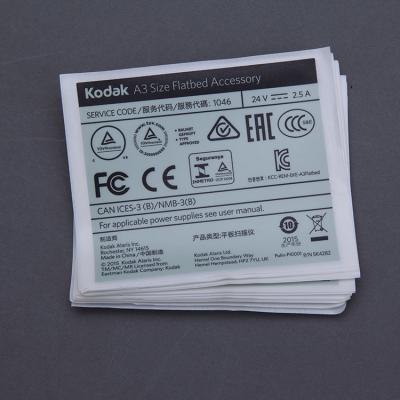 China Good Sales Factory Direct Sale Waterproof High Temperature Resistant Labels With Special Material Private Label for sale