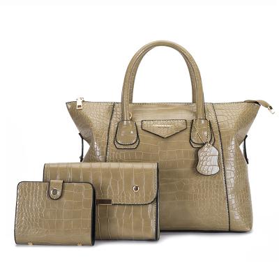 China Fashion Fashion Stone 3 Pcs Set Handbag For Women Luxury Set Women's Bags Set Handbags Ladies for sale