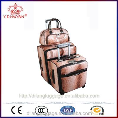 China Leather PU Weekender Flight Pannier Trolley Luggage for sale