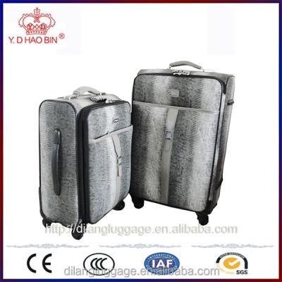 China 2015 Cheap PU Leather Travel Luggage New Arrival Luggage Trolley Set Alibaba China for sale