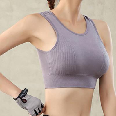 China Breathable 8110 Shockproof Hollow Sports Bra Breathable Push Up Yoga Bra Sport Gym Plus Size Seamless Fitness Top Women Underwe Customized for sale