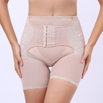 China Anti-Bacterial 5710 Mid Waist Abdominal Shaper Pants 3-Row Corset Underwear for Women Postpartum Body Shaping Gridles Skinny Dropshipping for sale