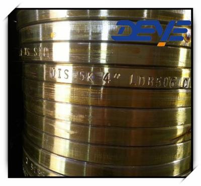 China Cast Steel flanges JIS 10K Golden Yellow Paint for sale