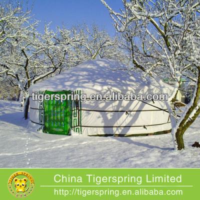 China Round tent steel frame yurt tent made of wood or metal for sale