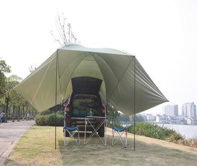 China Diagonal tie type large car rear tent leisure camping anti-ultraviolet self-propelled shelter for SUV car for sale