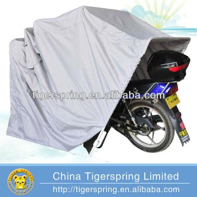 China Outdoor Waterproof Dustproof Sunscreen Motor Storage Tent Cover Motorcycle Shelter for sale