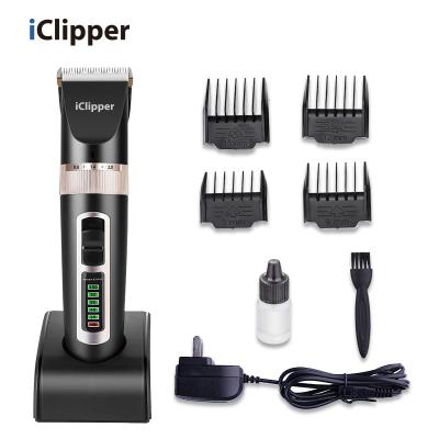 China Professional Grooming Hair Trimmer Shaver Rechargeable Kit Pet Cat Dog Viable Electric Pet Clipper Iclipper-A8 for sale