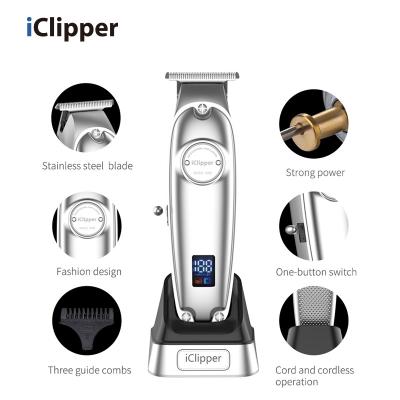 China IClipper-I4NS Sustainable Men's Powerful Stainless Steel Cordless Rechargeable Trimmer for sale