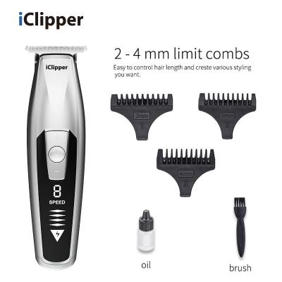 China Sustainable New Design IClipper-M3 Rechargeable Cordless Electric Clipper Hair Trimmer for sale