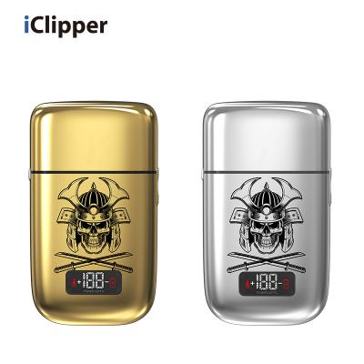 China IClipper-TX2 Multifunctional LED Display Metal Double Head Cutter Usb Men's Viable Electric Shaver for sale