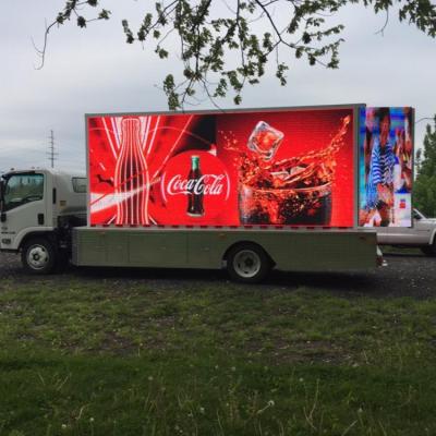 China Quakeproof High Bright Mobile Video Display Trailer Led Billboard Display Trailer For Rental for sale