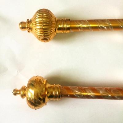 China Many styles cheap factory price anodized aluminum etching pipe curtain rods/poles for Indonesia market for sale