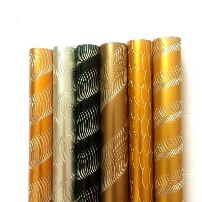 China Many styles cheap factory price anodized aluminum etching pipe curtain rods/poles for Indonesia market for sale