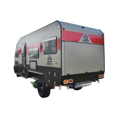 China New Design 17ft Small Trailer Camper Truck Camper Trailer RV Motorhome MJC Travel Trailer Mobile Kitchen Bed for sale