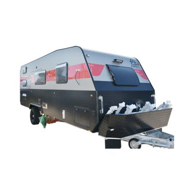 China 21ft Caravan MJC Travel Trailer New Australian Standard Custom Luxury Teardrop Camping Travel Trailer for sale