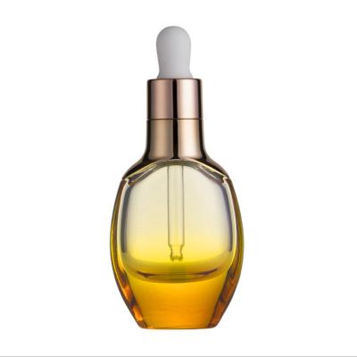 China Personal Care Hot Sale Wholesale Customized Cosmetics Packaging 30ml Essential Oil Empty Serum Glass Dropper Bottles for sale