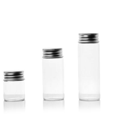 China Custom High Borosilicate Beverage Caviar Tube Type Bottle Sealed Jam Saffron Tea Storage Jar Mini Glass Bottle Storage Bottle for sale