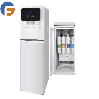 China New Design Vertical 2022 Freestanding Water Cooling Dispensers Compressor Hot&Cold Reverse Osmosis Water Dispenser for sale