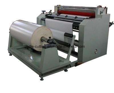 China Plastic Film PP PE Non Woven Fabric Paper Roll to Sheet Cutting Machine with Slitting Function for sale