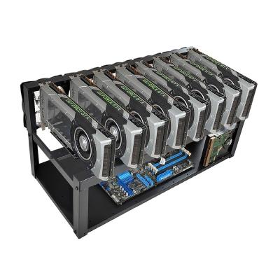 China Server Rig Frame for 6/8 open air Min Case Rack In Stock GPU Server Case for sale