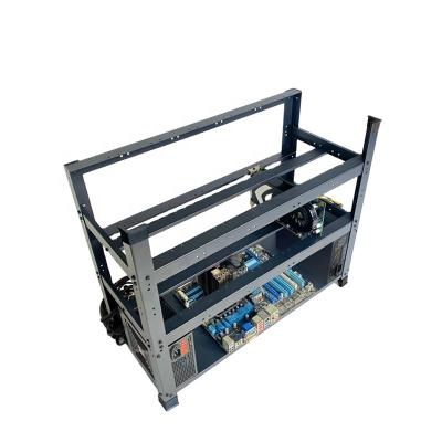 China Server Open Air 12GPU Server Case, 12GPU Stackable Frame Rig Rack In Stock for sale