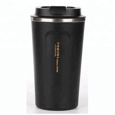 China PINKAH Custom Reusable Reusable Eco Logo 510ml Stainless Steel Travel Mug Vacuum Double Walled Insulated Coffee Tumbler With Lid for sale