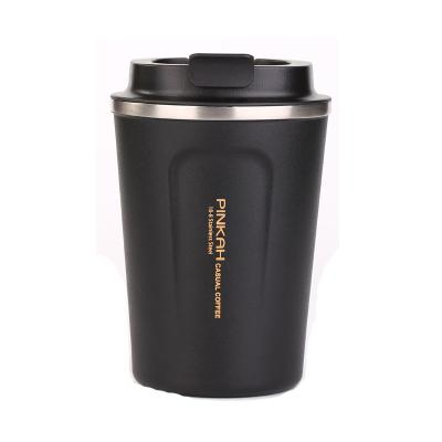 China PINKAH Logo 380ml 12oz Double Wall Stainless Steel Travel Vacuum Viable Custom Spillproof Tumbler Insulated Coffee Mug for sale