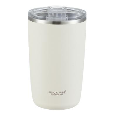 China New PINKAH Viable Launched Double Wall Stainless Steel Vacuum Powder Coated Insulated Coffee Tumbler 370ml for sale