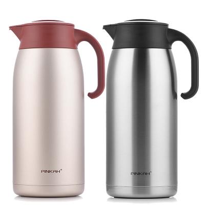 China PINKAH PORTABLE 68oz Double Walled Stainless Steel Coffee Thermal Carafe Vacuum Coffee Tea Water Dispenser for sale