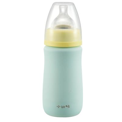 China BPA PINKAH 240ml Loose Powder Coated Double Wall Stainless Steel Vacuum Flask Feeding Bottle for sale