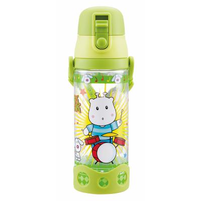 China PINKAH 620ml Portable Viable Leak Proof BPA Free Plastic Kids School Tritan Bottle With Straw And Carry Strap for sale