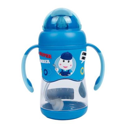 China BPA Free Wholesale Baby Training Cup BPA PINKAH Defensive Stance 420ml for sale