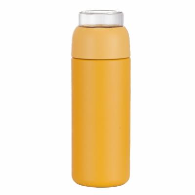 China PINKAH 450ml High Quality PORTABLE 316 Stainless Steel Vacuum Tea Bottle With Tea Glass Holder For Travel for sale