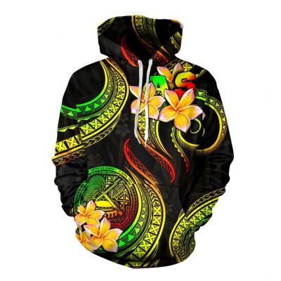 China Viable Style Wholesale Custom Polynesian Hoodies For Women's Hoodies Casual Trendy Hawaii Logo Crop Top Hoodie Sweater Ladies for sale