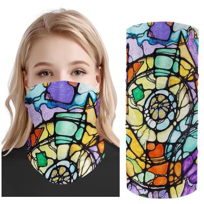 China Absorption Sweat 2021 Headwear Multifunctional Naruto Plumeria Hibiscus Polynesian Flowers Printed Custom Logo/Picture Neck Tube Bandana for sale