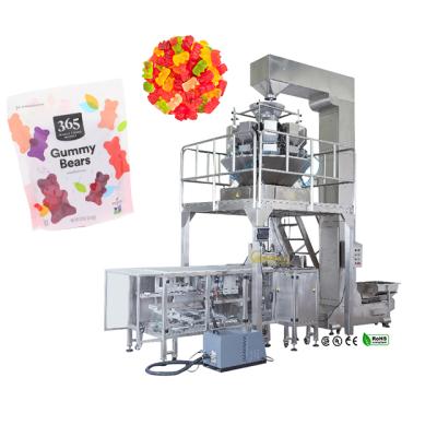 China Full automatic bagging food granule packing machine stand up pouch doy package candy gummy packing machine for sale