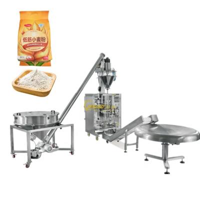 China PLC Automatic Vertical Multifunctional Top Y Corn Flour Spice Powder Packing Machine 50g 500g 1kg 5kg for sale