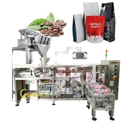 China PLC Automatic Multifunctional Coffee Bean Horizontal Doypack Premade Pouch Packaging Machine for sale