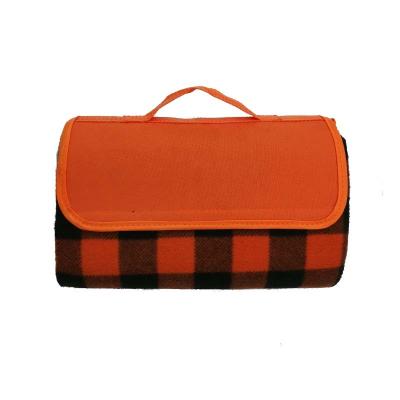 China Food Wine Lunch Picnic Drinks Reusable Outdoor Foldable Waterproof Fleece Heat Insulated Mat Picnic Blanket With Carry Handle for sale