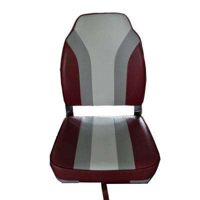 China Red and White Leather Boat Sailor Seat Boat Car Seat Folding Chair for sale