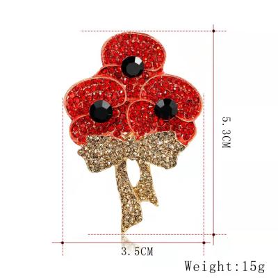 China Designer Floral Flower Brooches Vintage Metal Sweater Pins Multicolor Crystal Flor Brooch Muslim Luxury Vintage for sale