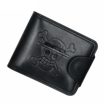 China 2022 Custom Men's Anti-theft Logo Fashion Cartoon Short Wallet RFID Wallet ID Blocking Credit Card Cases Travel Wallet for sale